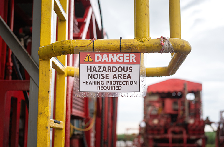 Danger hazardous noise